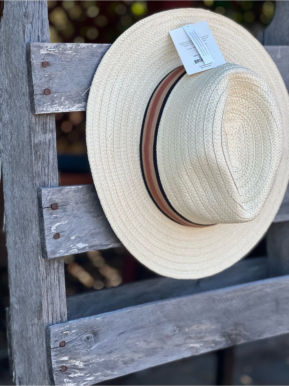 San Diego Hat Company Unisex Fedora Sun Hat SPF 50 Paper Straw NWT - Picture 3 of 10
